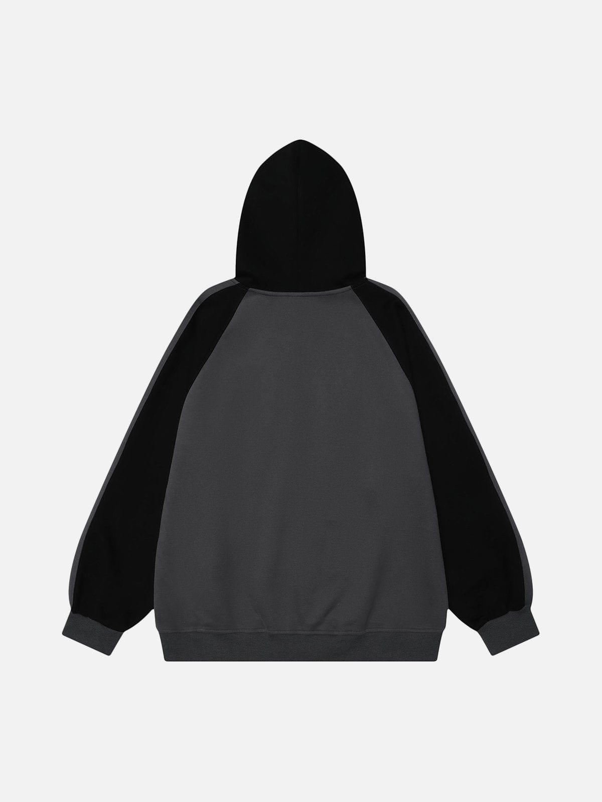Pin Embroidered Heart Zip Hoodie | Aelfric Eden Cotton Streetwear