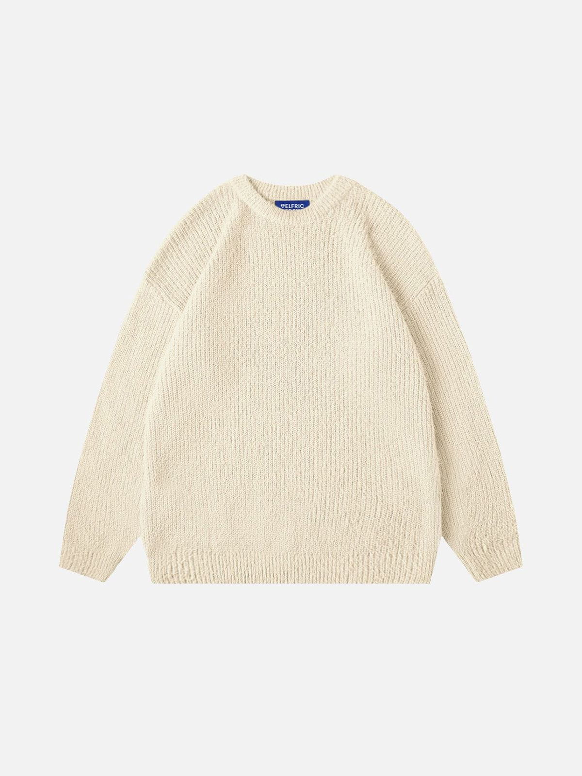 Basic Solid Sweater for Everyday Wear | Aelfric Eden