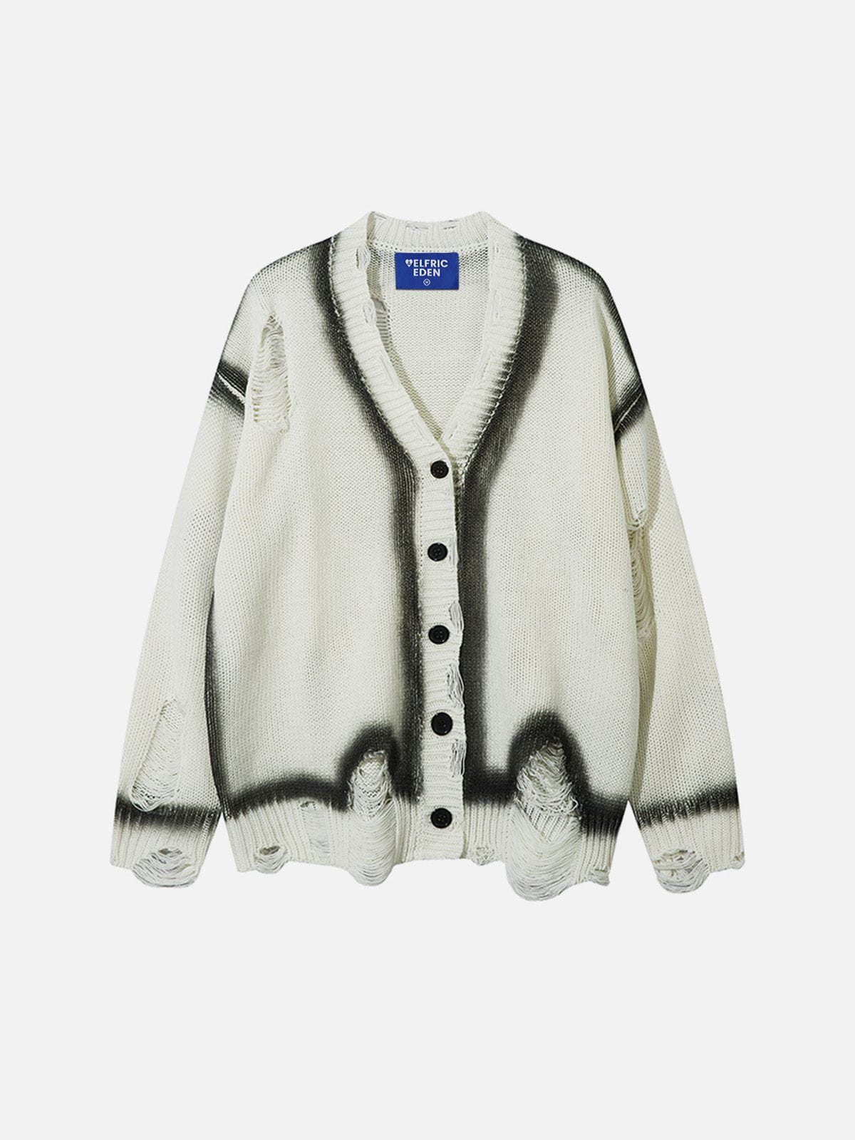 Distressed Print Cardigan for Men | Aelfric Eden