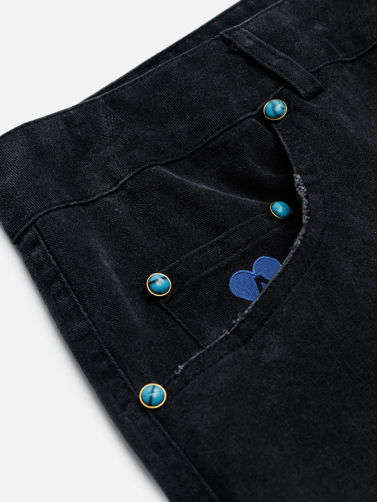 Aelfric Eden Patchwork Baggy Jeans | 100% Cotton