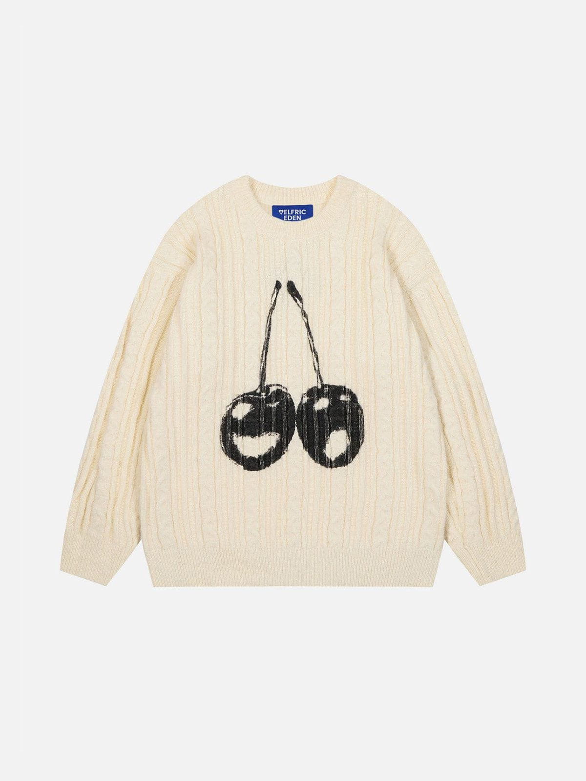 Cherry Graphic Sweater for Men | Aelfric Eden Oversized Nylon