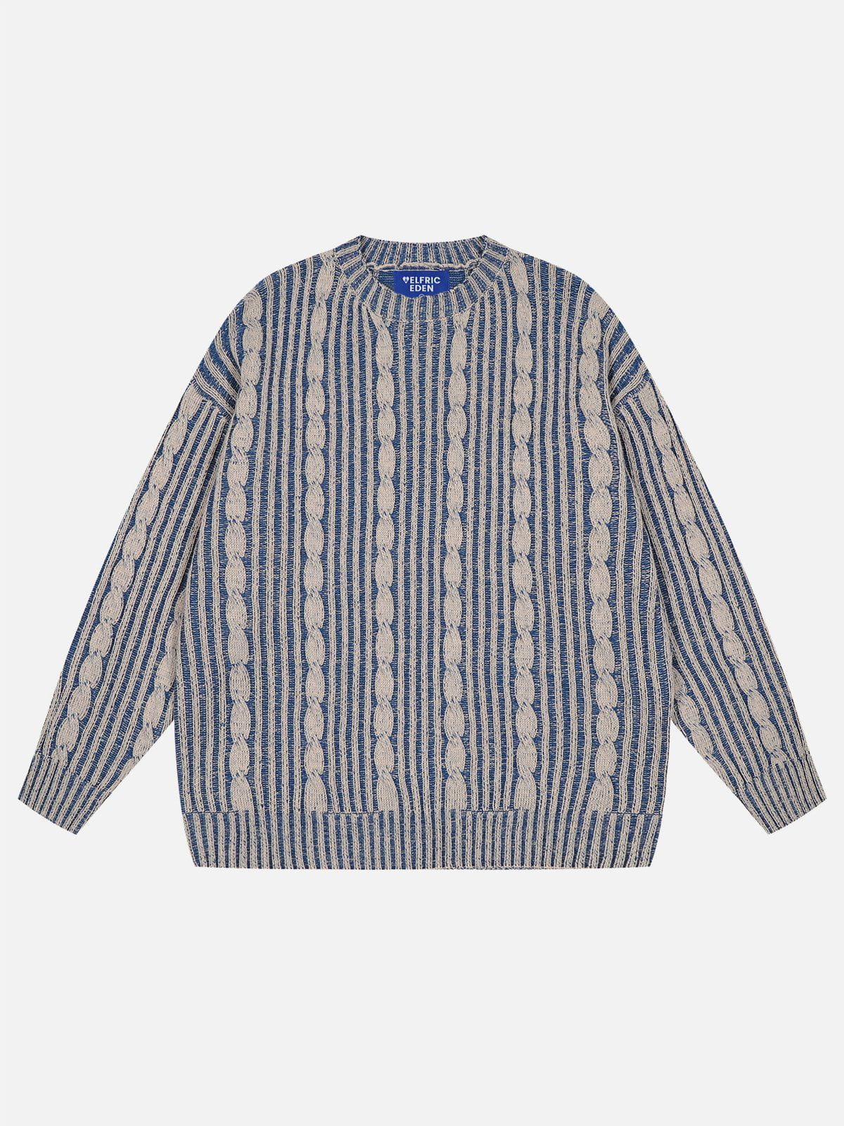 Vintage Striped Knit Sweater | Aelfric Eden