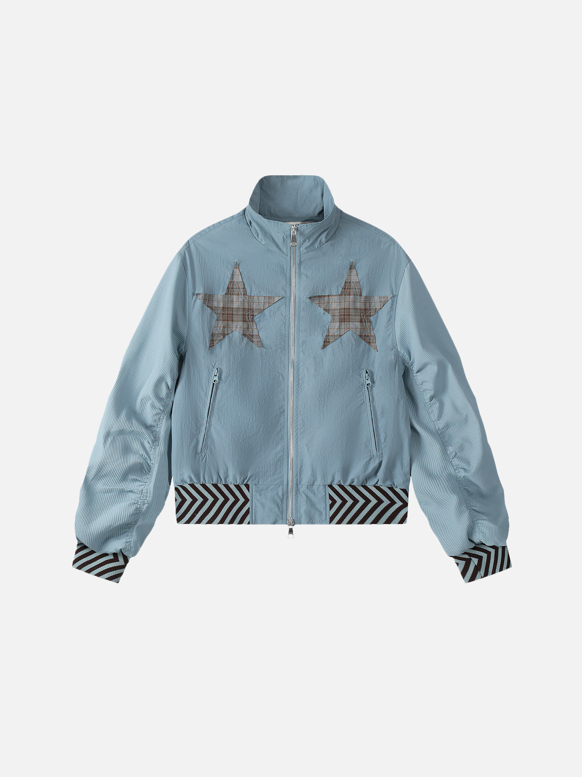 Plaid Star Boxy Jacket for Men | Aelfric Eden Zip-Up