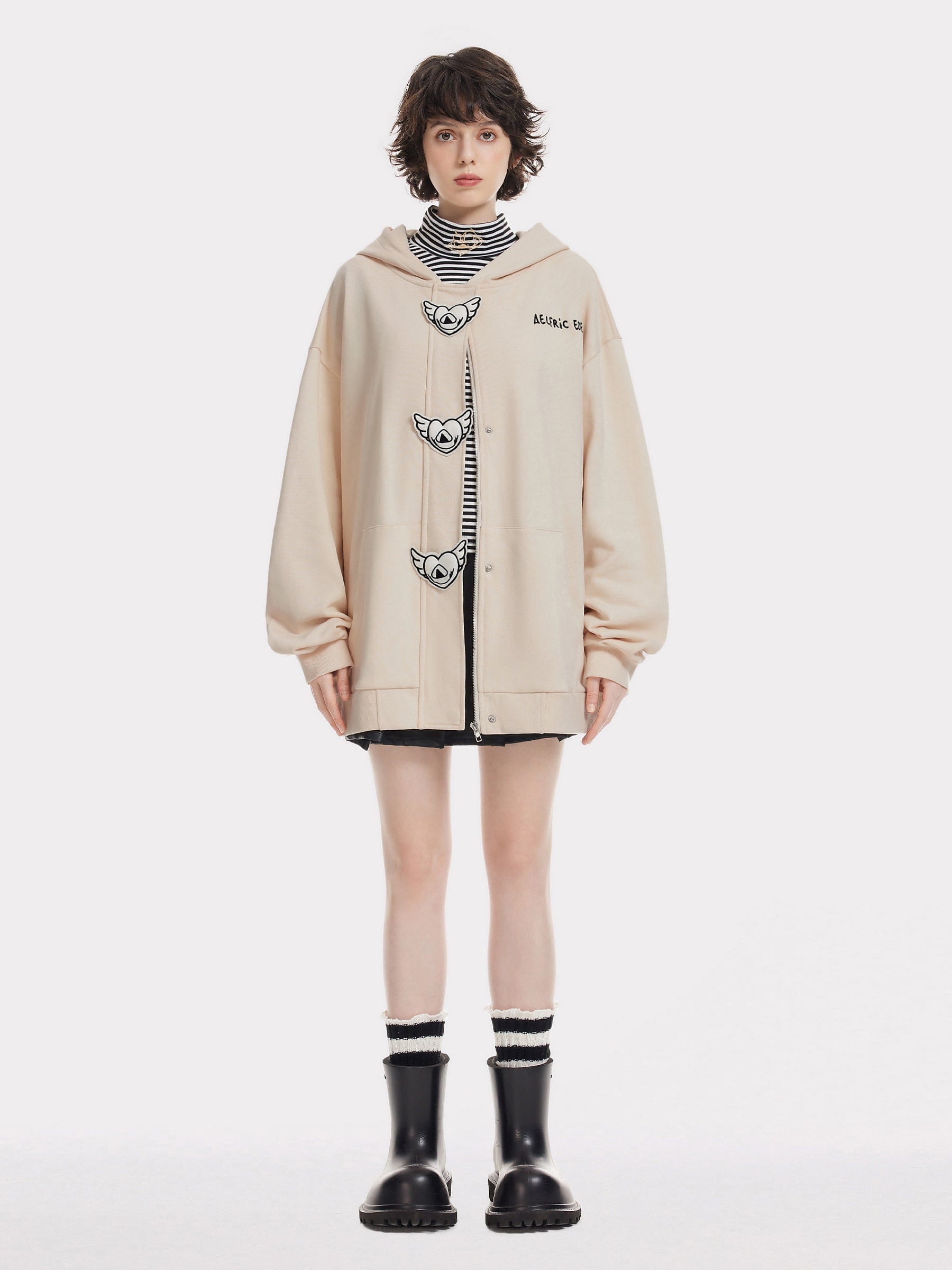 Heart Wing Embroidered Hoodie | Aelfric Eden Cotton Oversized
