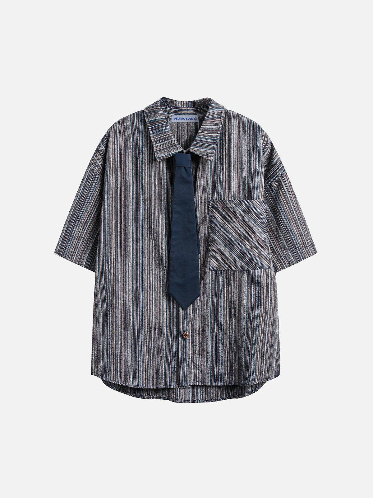 Stripe Short Sleeve Shirt for Men | Aelfric Eden