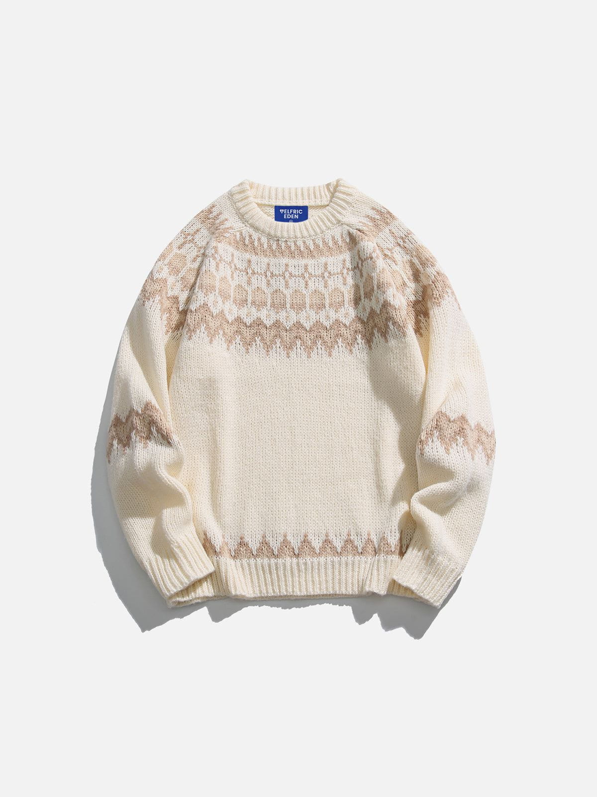 Fair Isle Sweater with Classic Knit Pattern | Aelfric Eden