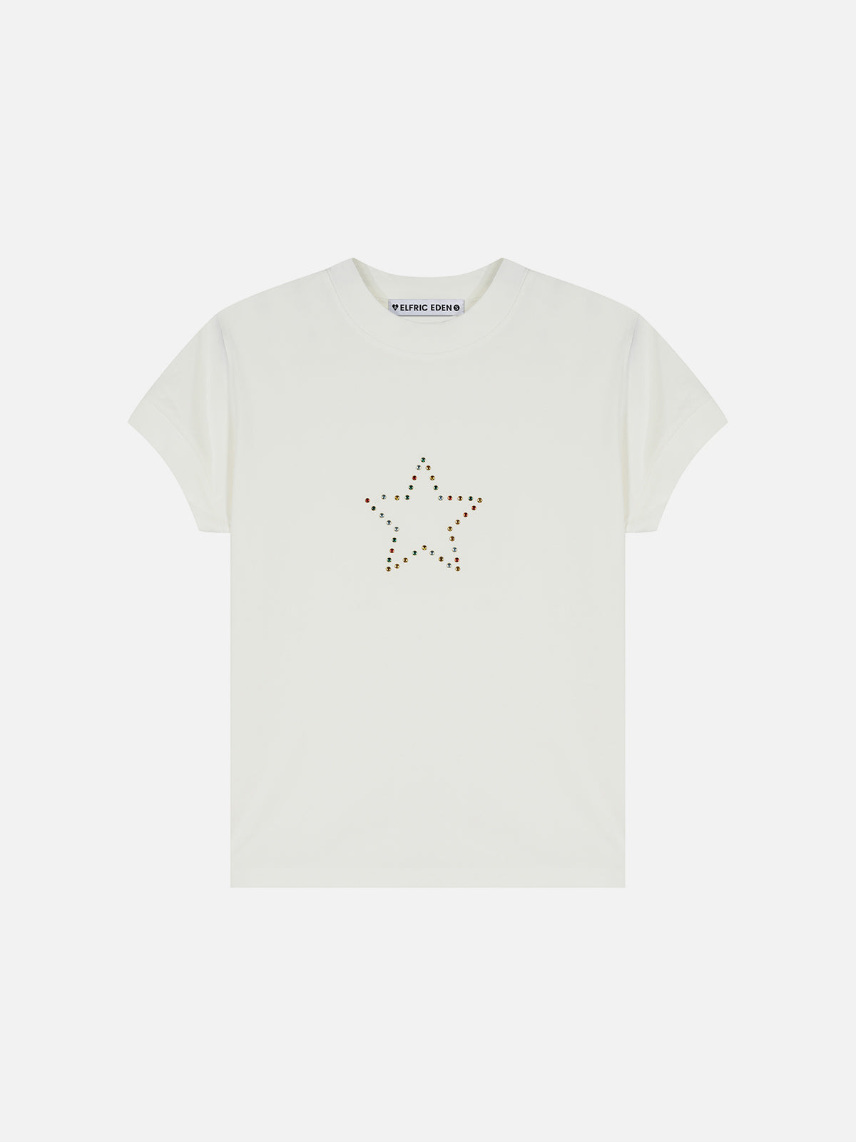 Rhinestone Star Graphic Tee | Aelfric Eden Cotton Blend