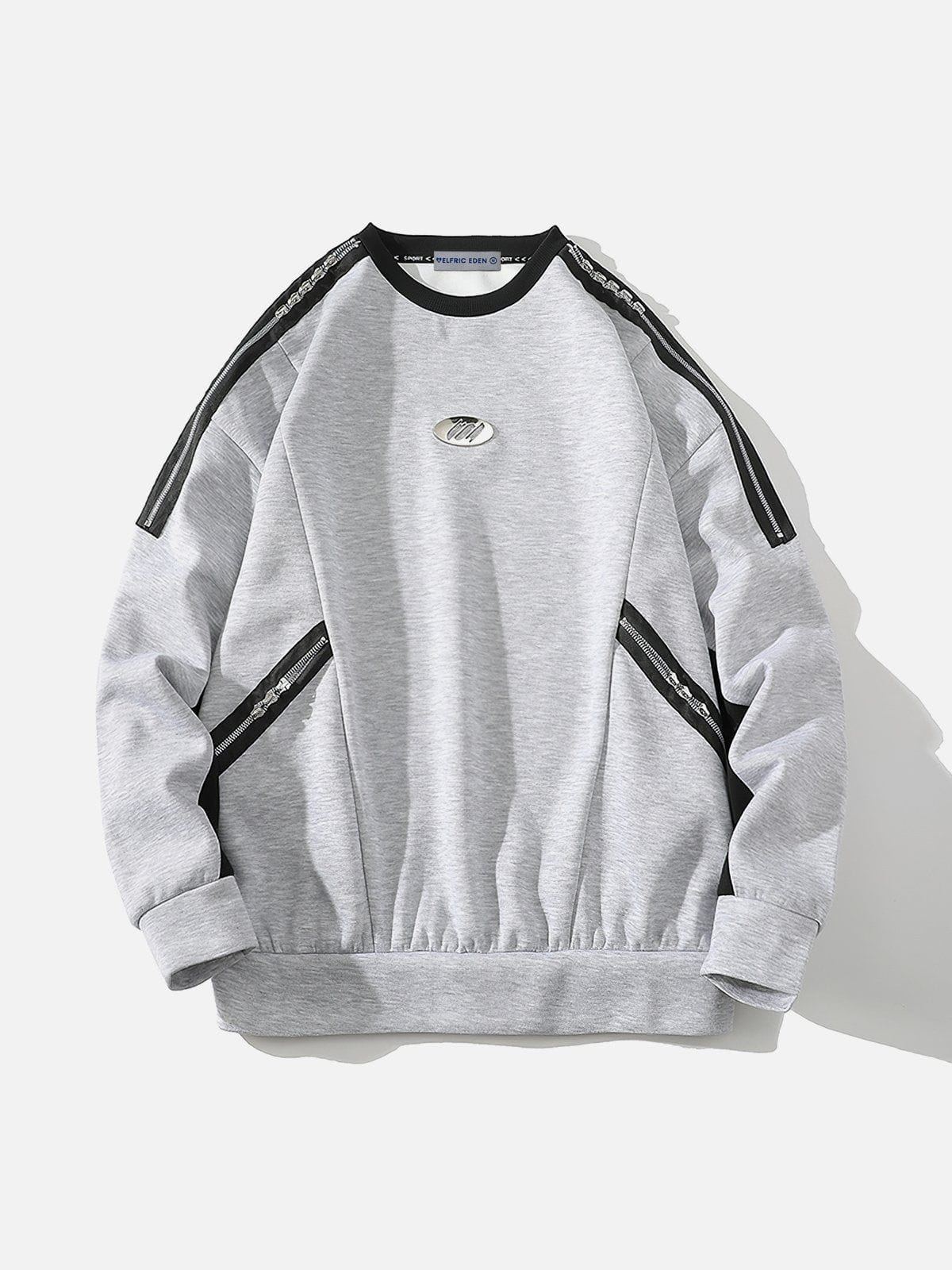 Patchwork Zip-Up Sweatshirt for Men & Women | Aelfric Eden