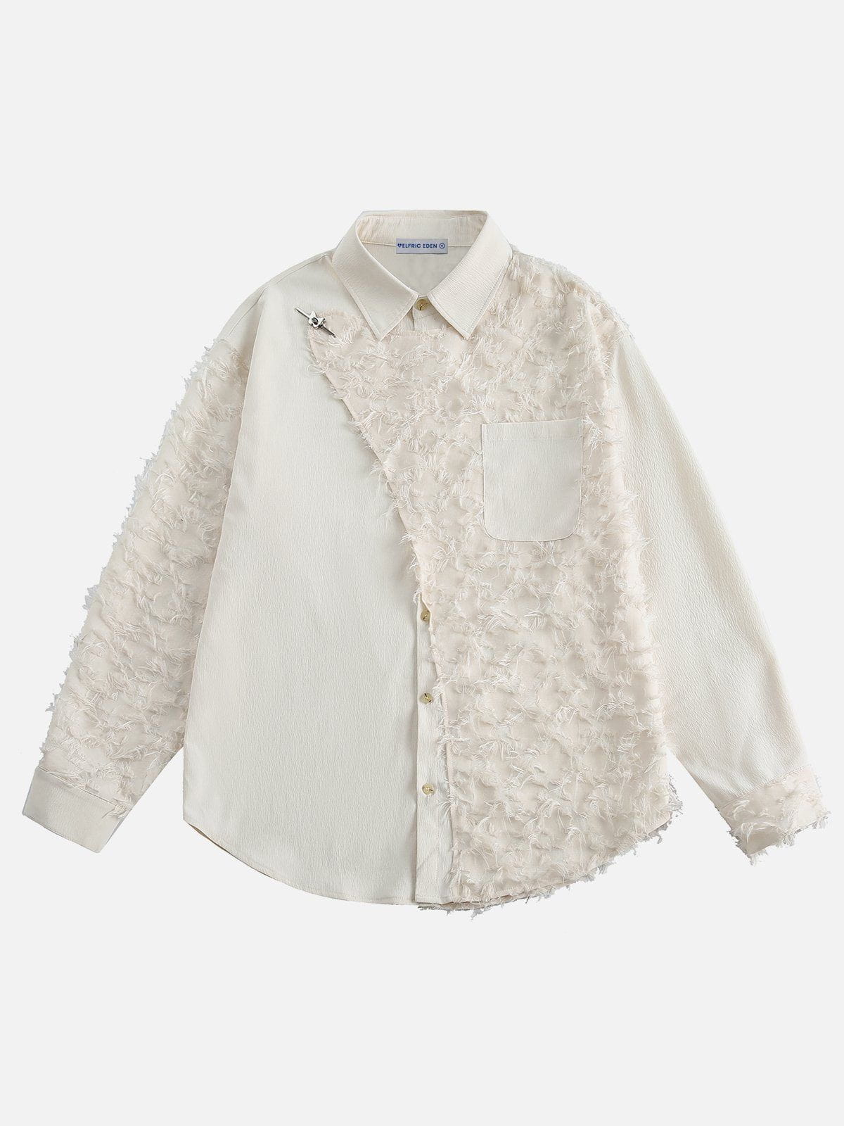 Tassel Patchwork Long Sleeve Shirt | Aelfric Eden